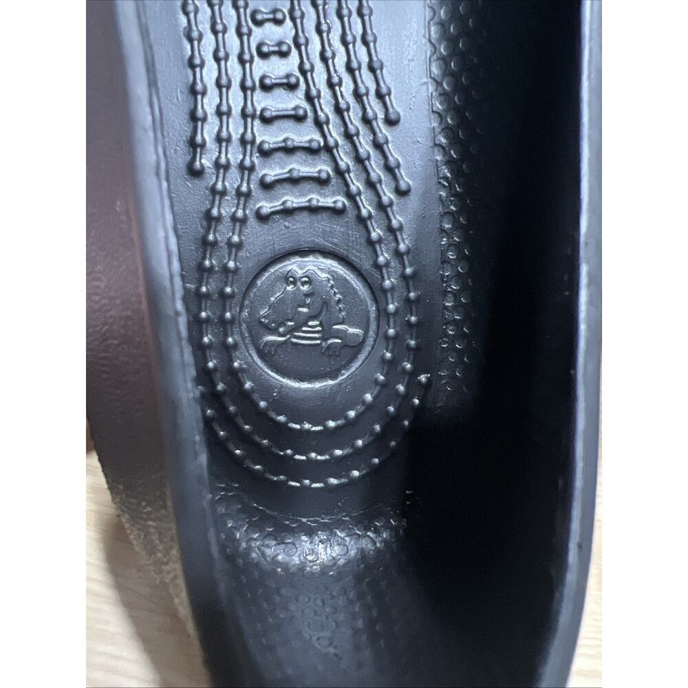 Crocs Loafer Crocband 2.5 Black Slip On Adjustable Strap Comfort Womens Size 7 - Picture 10 of 10